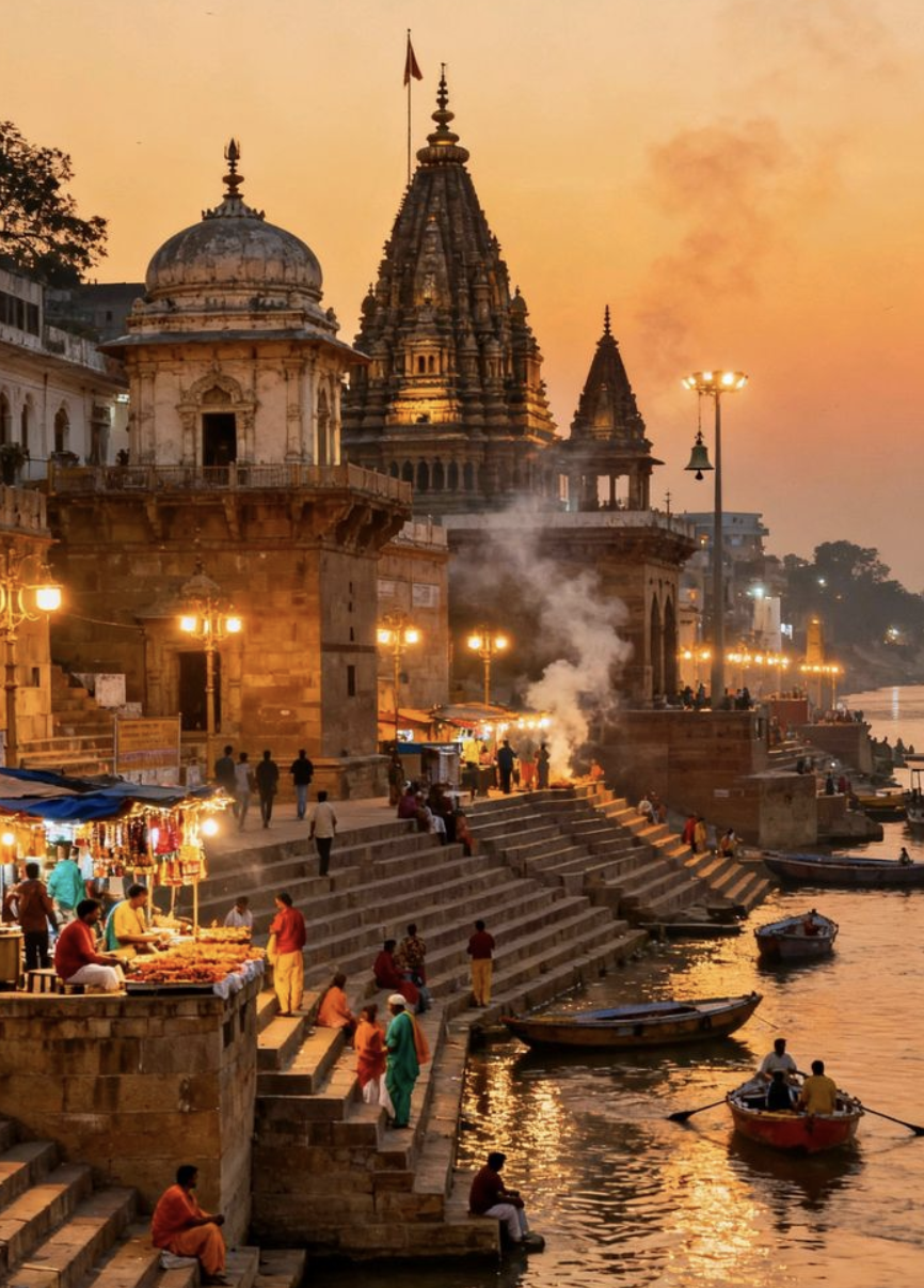 Ganga Aarti at the ghats